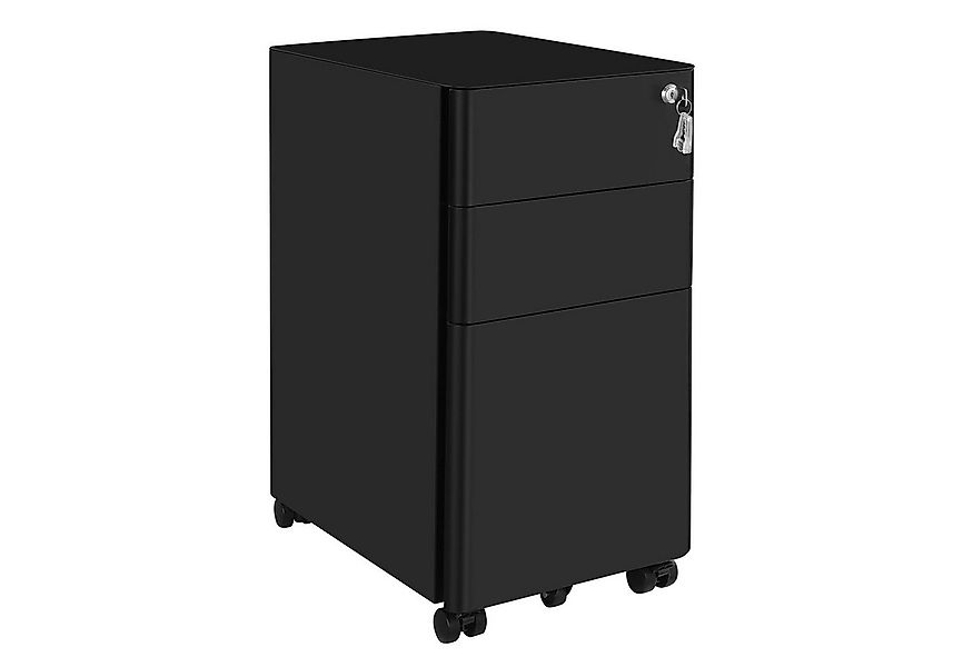 SONGMICS Aktenschrank Rollcontainer, Büroschrank mit Rollen, Stahl Schreibt günstig online kaufen