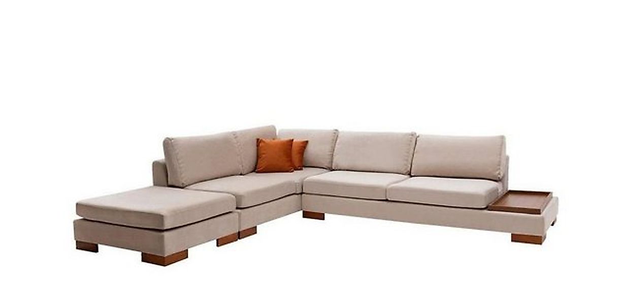 Xlmoebel Ecksofa Designer Beige Stoffsofa in L-Form für das Wohnzimmer - El günstig online kaufen