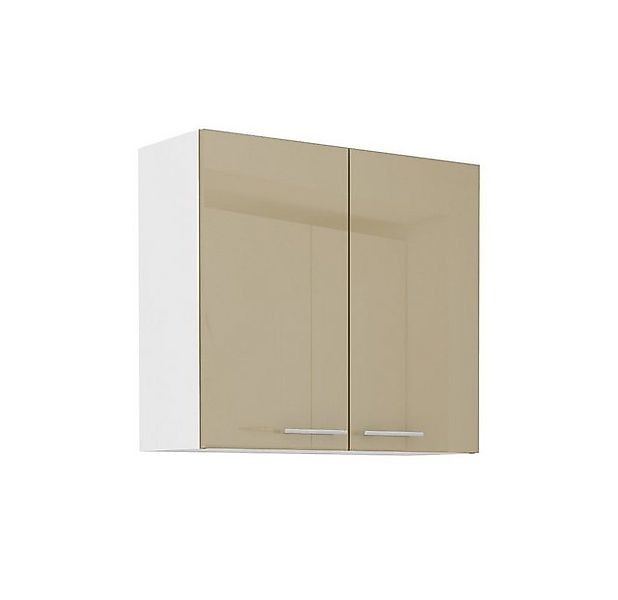 Küchen-Preisbombe Hängeschrank 80 cm Küche Lara Cappuccino Hochglanz Küchen günstig online kaufen