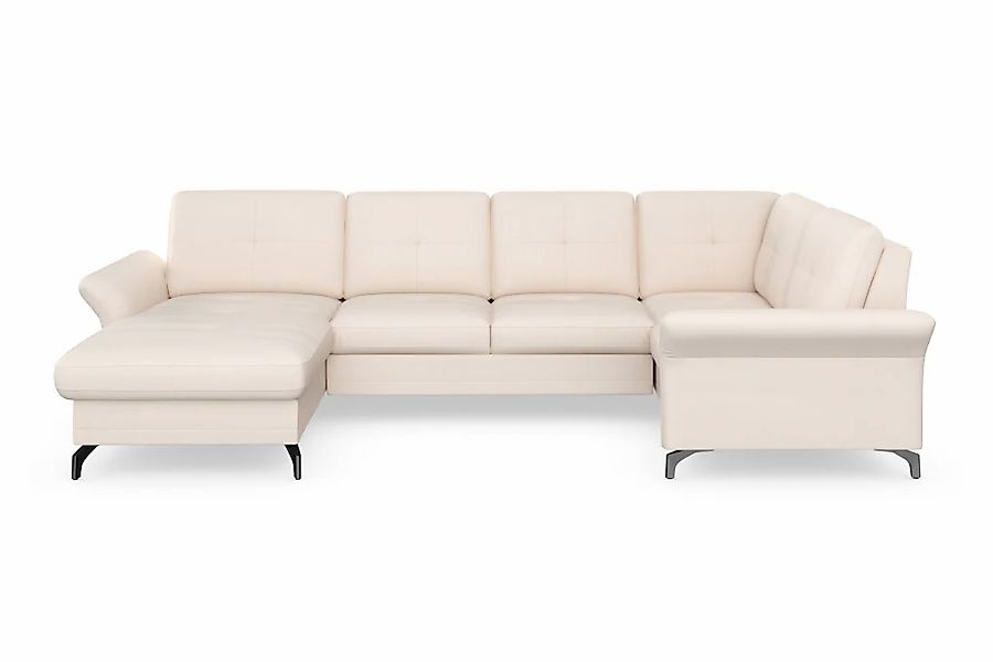 Home affaire Wohnlandschaft "Calando U-Form" wahlweise mit Bettfunktion, Be günstig online kaufen