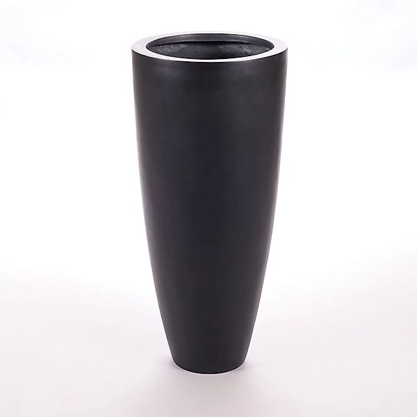 Elegant Einrichten Pflanzkübel Fiberglas Rund-Konisch D38xH80cm Elegant-Sch günstig online kaufen