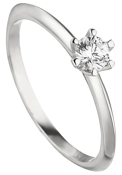 JOBO Fingerring "Ring mit Diamant Brillant 0,15 ct.", 585 Weißgold günstig online kaufen