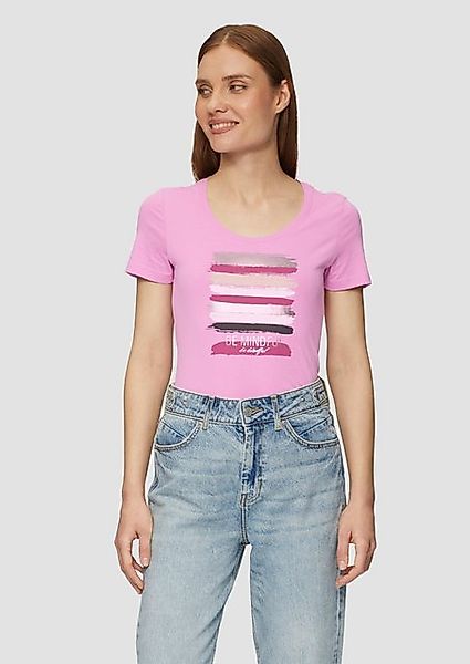 s.Oliver Shirttop T-Shirt mit Frontprint Artwork günstig online kaufen