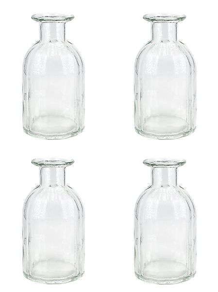 Creativery Dekovase, Vasen Glas gerillt 14cm günstig online kaufen