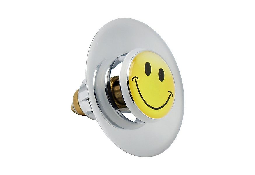 Dusbad Badaccessoire-Set Dusbad Pop Up Universal Waschbeckenstöpsel Smiley günstig online kaufen
