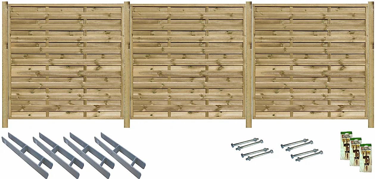 Tetzner & Jentzsch Sichtschutzelement "EDMONTON 1" kesseldruckimprägniert günstig online kaufen