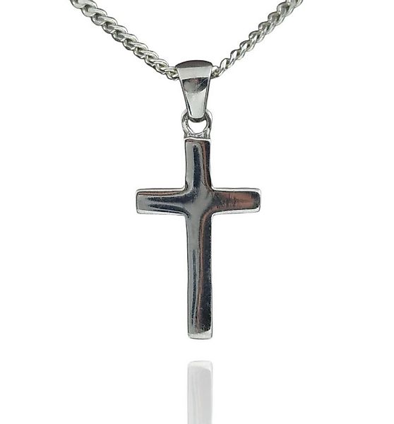 NAHLE Kette mit Anhänger Kreuz Silberkette Kreuz Kette Silber Panzerkette ( günstig online kaufen