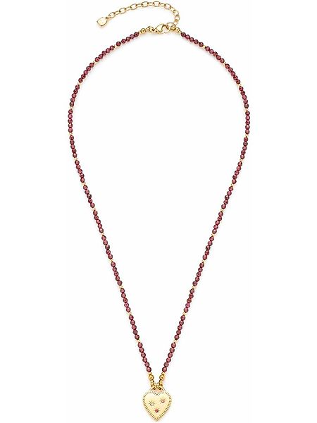 LEONARDO Edelstahlkette Leonardo Damen-Kette Edelstahl Granat günstig online kaufen
