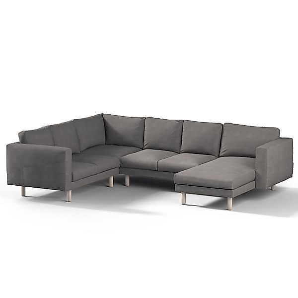 Bezug für Norsborg 5-Sitzer Ecksofa mit Recamiere, dunkelgrau, Norsborg Bez günstig online kaufen