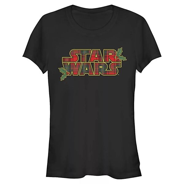 Star Wars - Logo Tartan - Weihnachten - Frauen T-Shirt günstig online kaufen