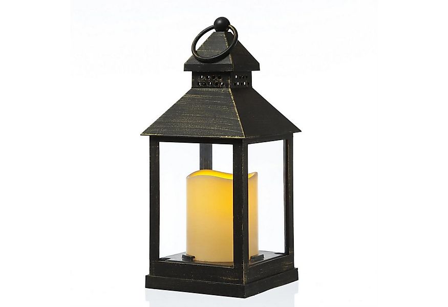 MARELIDA LED Laterne LED Laterne mit LED Kerze Windlicht flackernd H: 23cm günstig online kaufen