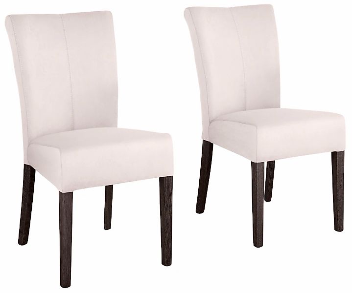 Home affaire Esszimmerstuhl "Queen" (Set) 2 Stk. Kunstleder Beine aus massi günstig online kaufen
