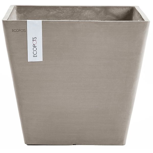 Ecopots Pflanztopf Rotterdam Braungrau 30 cm günstig online kaufen