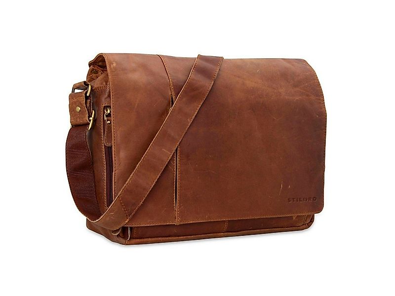 STILORD Laptoptasche "Elias" Echtleder Herren Umhängetasche 15,6 Zoll Busin günstig online kaufen