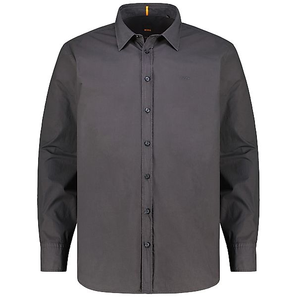 BOSS Freizeithemd mit Biobaumwolle Farbe schwarz Größe: 3XL günstig online kaufen