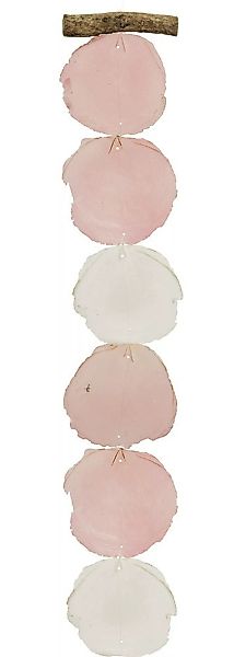 Capiz-Windspiel Rosa Weiß Mobile Perlmutt Girlande Dekohänger Feng-Shui 180 günstig online kaufen