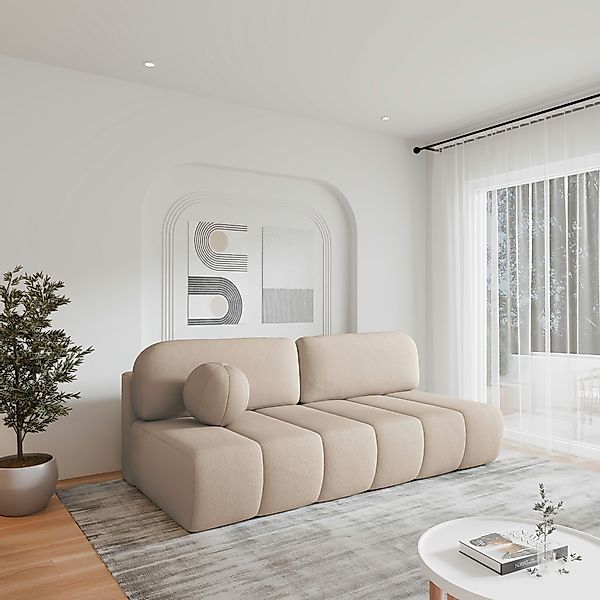 MOEBLO Sofa Fluffy aus Bouclé, Bequemes günstig online kaufen