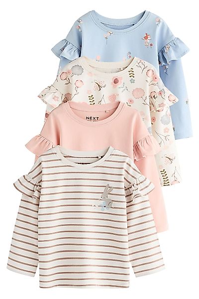 Next Langarmshirt Langärmelige, gerüschte Oberteile im günstig online kaufen