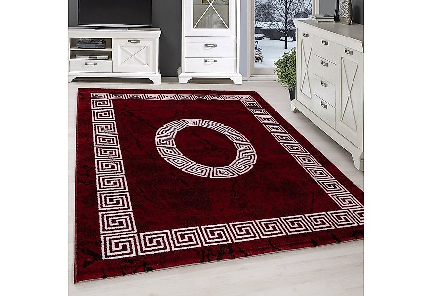 SIMPEX24 Designteppich Mäander Design, Läufer, Höhe: 6 mm, Modern Kurzflor günstig online kaufen