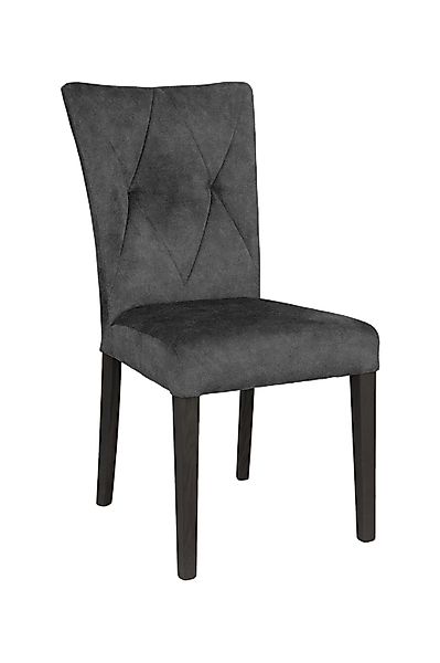 Home affaire 4-Fußstuhl »Diamond«, (Set), 2 St., Samtvelours, Sitz und Ruec günstig online kaufen