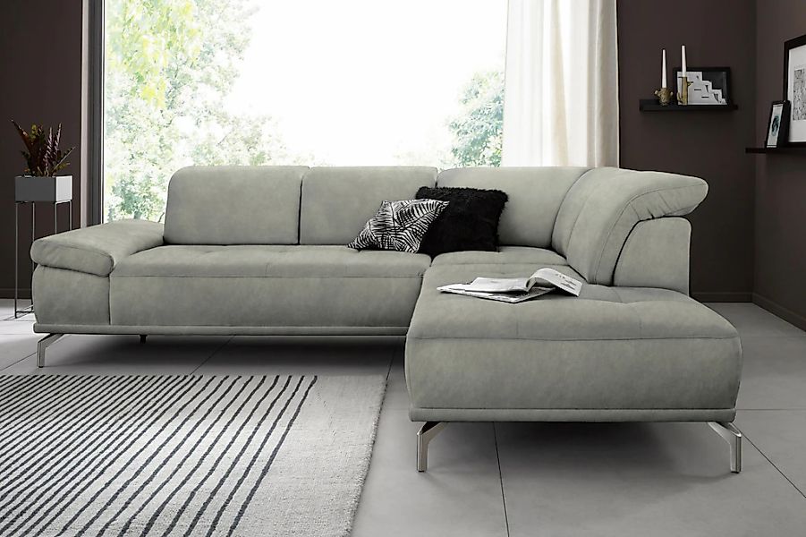 Places of Style Ecksofa "Caluna", Inkl.Sitztiefenverstellung, wahlweise mit günstig online kaufen