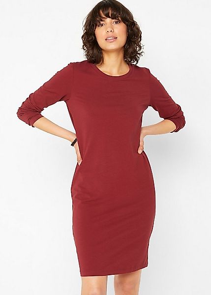 bonprix Jerseykleid (Packung, 2-tlg) für Alltag, schmale Passform, aus Baum günstig online kaufen