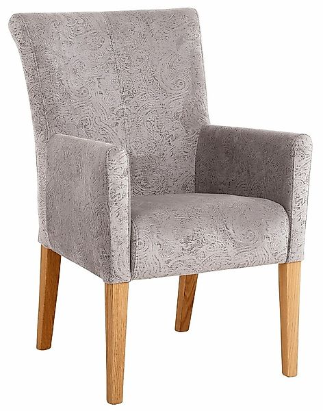 Home affaire Armlehnstuhl »King BESTSELLER!«, Luxus-Microfaser mit Druck, E günstig online kaufen