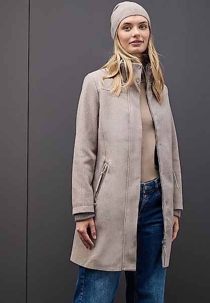 STREET ONE Wintermantel Stehkragen in Strickqualität, in Woll-Optik günstig online kaufen