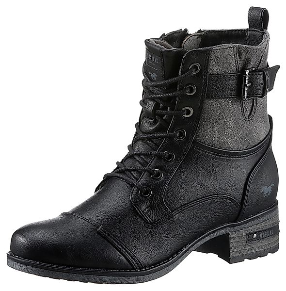 Mustang Shoes Schnürstiefelette mit Innen-Reißverschluss günstig online kaufen