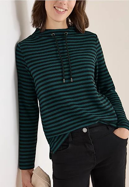 Gestreiftes Funnelneck Shirt günstig online kaufen