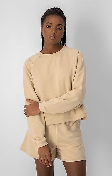 Champion Sweatshirt Champion Sweatshirt Croptop Beige günstig online kaufen