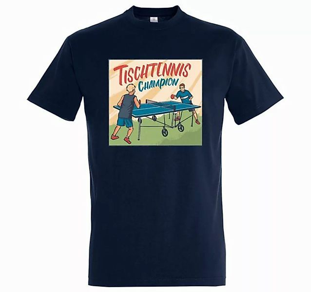 Youth Designz T-Shirt Tischtennis Champion Herren Shirt mit trendigem Front günstig online kaufen