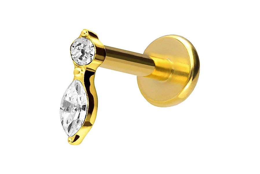 PIERCINGLINE Piercing-Set Titan Labret mit Push günstig online kaufen