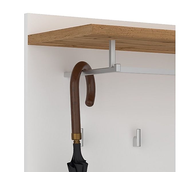 Lomadox Garderoben-Set HUESCA-129, (Spar-Set, 5-St), Flurgarderobe in weiß günstig online kaufen