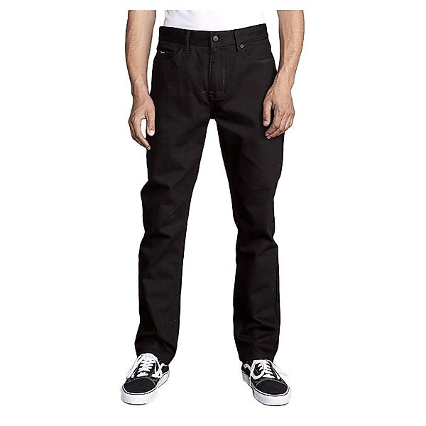 Rvca Daggers Jeans 28 Black Black günstig online kaufen