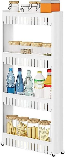 Woltu Küchenregal, 1-tlg., Nischenregal Schrank Schieberegal mit Rolllen günstig online kaufen