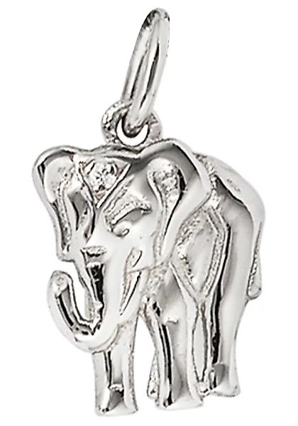JOBO Kettenanhänger "Anhänger Elefant", 585 Weißgold mit 1 Diamant günstig online kaufen