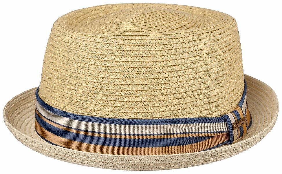 Stetson Strohhut Pork Pie mit bunter günstig online kaufen