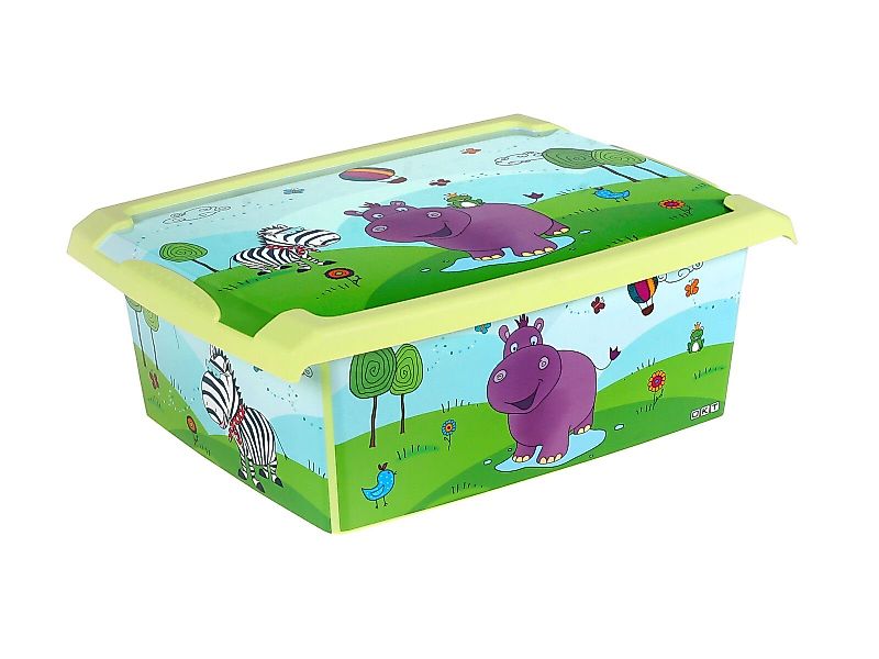 KiNDERWELT Aufbewahrungsbox Spielzeugbox Fashion Box Hippo günstig online kaufen