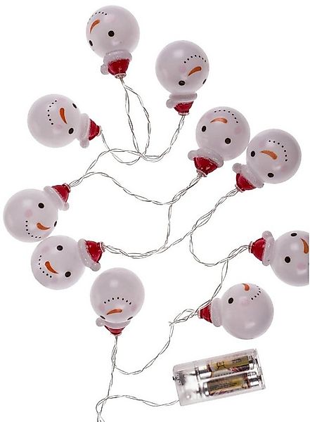 Out of the Blue LED-Lichterkette LED Schneemann Lichterkette 10 LEDs Weihna günstig online kaufen