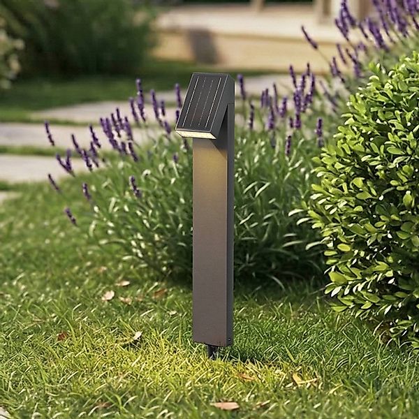 Prios LED-Solarwegeleuchte Lestor, anthrazit, dimmbar, IP65 günstig online kaufen