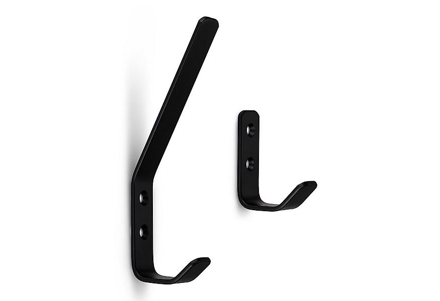 SO-TECH® Garderobenhaken Kleiderhaken ALBA echt Edelstahl schwarz günstig online kaufen