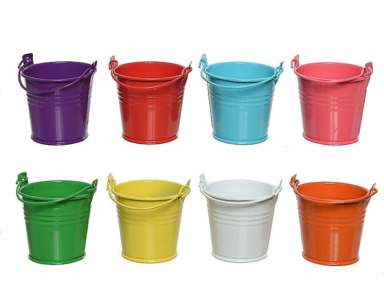 Decoris season decorations Blumentopf, Metalleimer mini günstig online kaufen