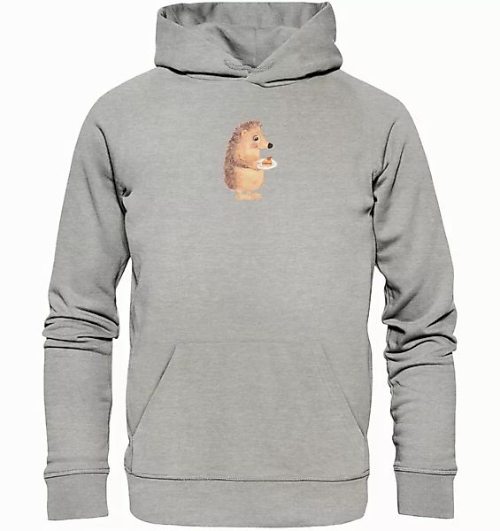 Mr. & Mrs. Panda Hoodie Größe XL Igel Kuchenstück - Heather Grey - Geschenk günstig online kaufen