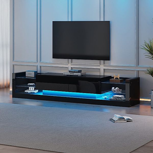 autolock TV-Schrank Hochglanz-TV-Schrank mit LED-Beleuchtung, für günstig online kaufen