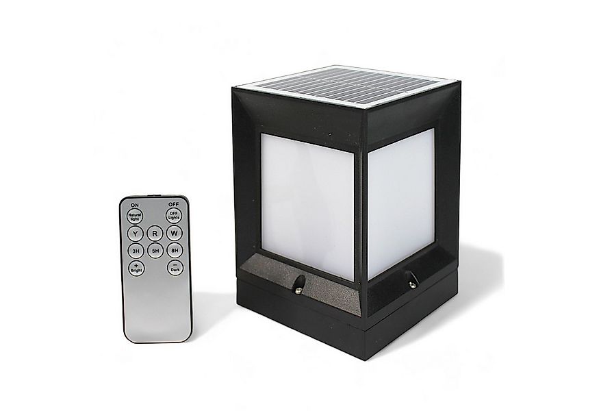 Arnusa Sockelleuchte Solar Pfostenlampe Sockelleuchte kabellos 60lm Fernbed günstig online kaufen