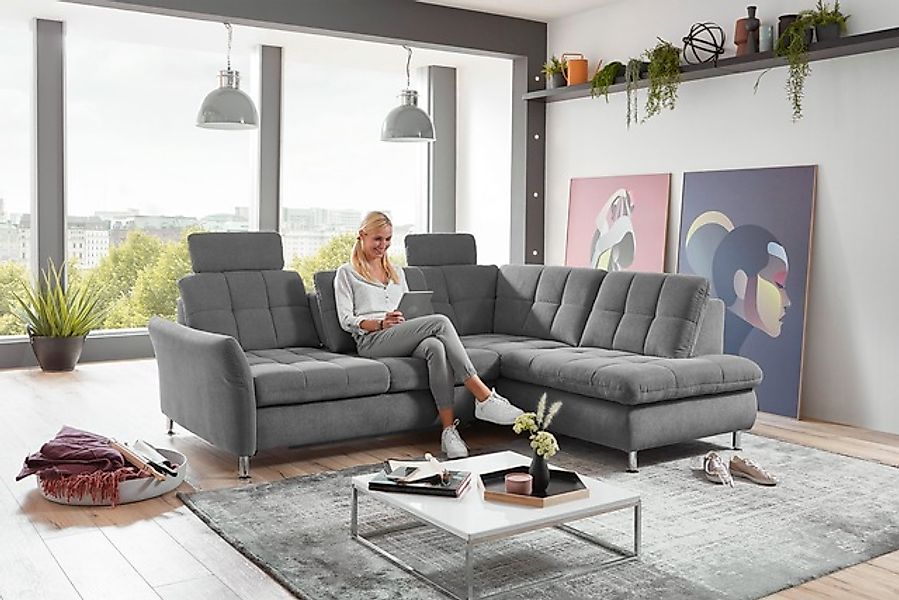 Die PlanBar Ecksofa »MP-IN20016 L-Form mit Federkern-Polsterung« wahlweise günstig online kaufen