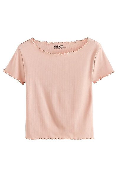 Next T-Shirt Kurzärmliges Pointelle- T-Shirt (1-tlg) günstig online kaufen