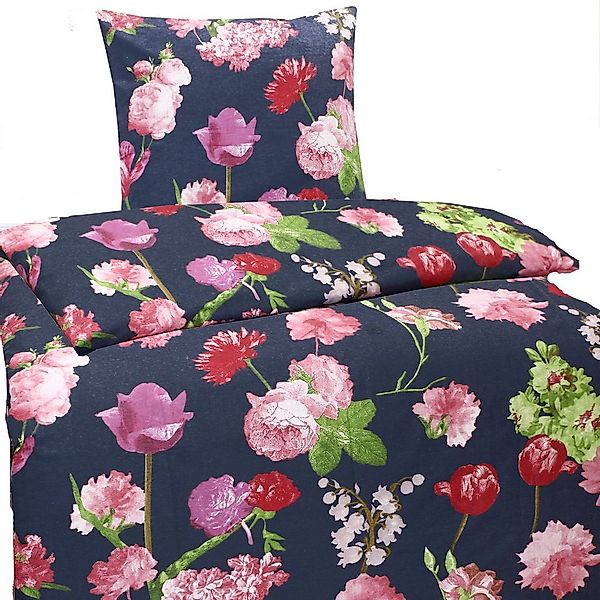 KH-Haushaltshandel Bettwäsche 2-tlg. Biber Winter Bettwäsche 135 x 200 + 80 günstig online kaufen