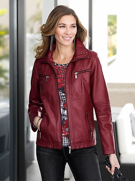 Classic Basics Lederimitatjacke ohne Kapuze günstig online kaufen